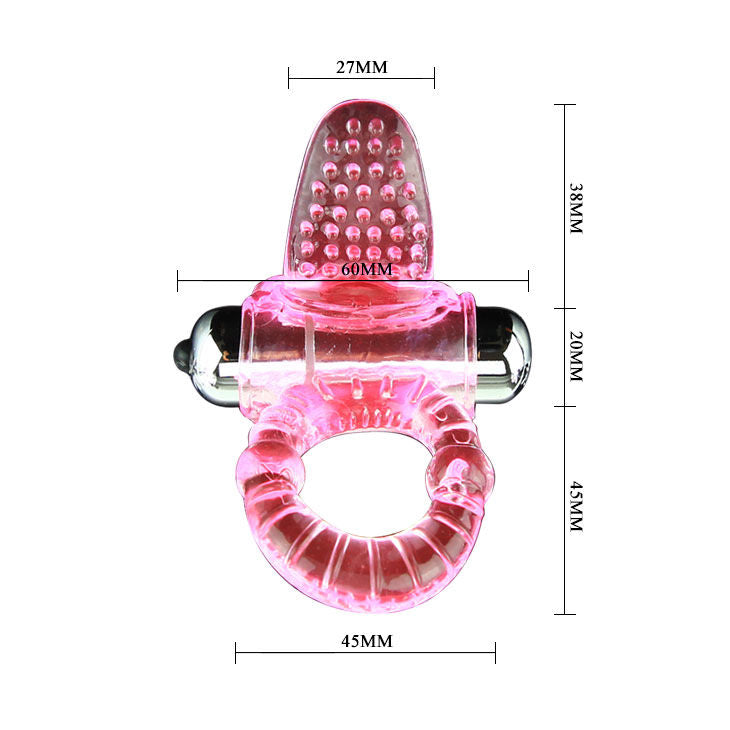 BAILE - SWEET ABS 10 RHYTHMS PINK VIBRATOR COCK RING