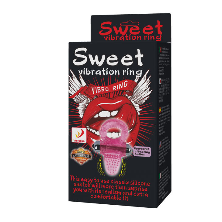 BAILE - SWEET ABS 10 RHYTHMS PINK VIBRATOR COCK RING