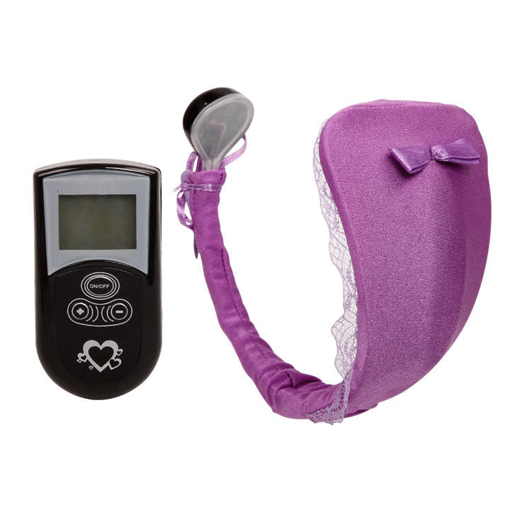 BAILE - THONG WITH VIBRATOR AND LILAC REMOTE CONTROL