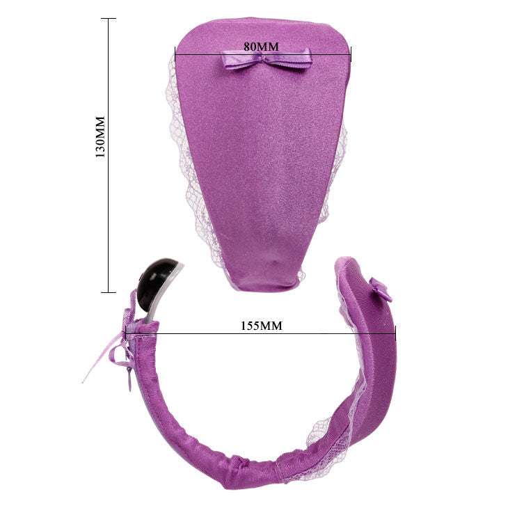 BAILE - THONG WITH VIBRATOR AND LILAC REMOTE CONTROL