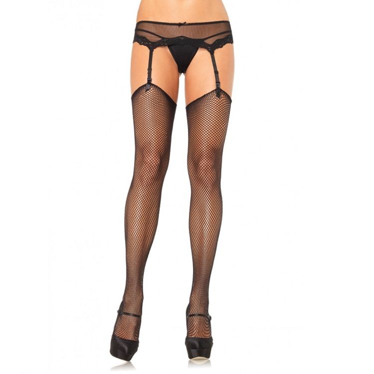 LEG AVENUE - BAS RÉSILLE SANS SILICONE AUTO-ADHÉSIF SUPÉRIEUR