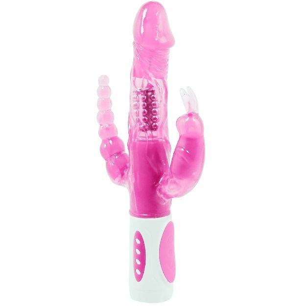 BAILE - TRIPLE VIBRATEUR ROTATIF PRETTY BUNNY