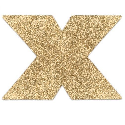 JEWELRY - INDISCREET FLASH CROSS GOLD NIPPLE COVERS