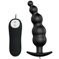 PRETTY LOVE - ANALPLUG SILIKON EXTRA STIMULATION UND 12 VIBRATIONSMODI SCHWARZ FERNBEDIENUNG