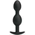 PRETTY LOVE - BOULES ANALES EN SILICONE 12,5 CM NOIR