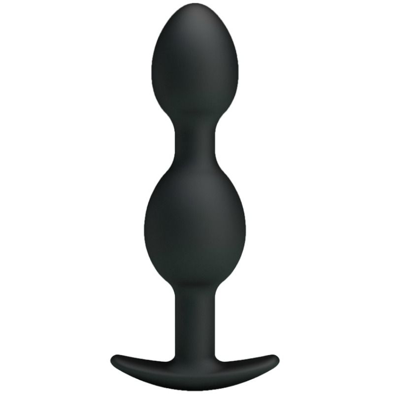 PRETTY LOVE - BOULES ANALES EN SILICONE 12,5 CM NOIR