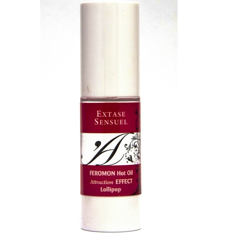 EXTASE EROTIC - HEATING EFFECT MASSAGE OIL WITH LOLLIPOP PHEROMONES 30 ML
