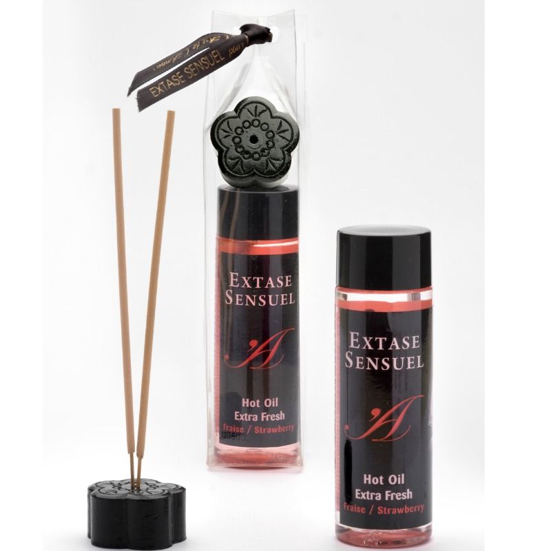 EXTASE EROTIC - MASSAGE OIL WITH EXTRA FRESH STRAWBERRY EFFECT 100 ML