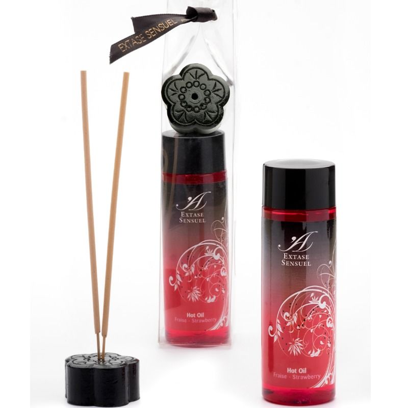 EROTIC ECSTASY - STRAWBERRY HEAT MASTURBATING OIL 100 ML