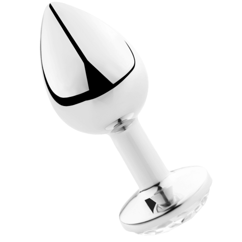 SECRETPLAY - TRANSPARENT ALUMINUM ANAL PLUG 8 CM