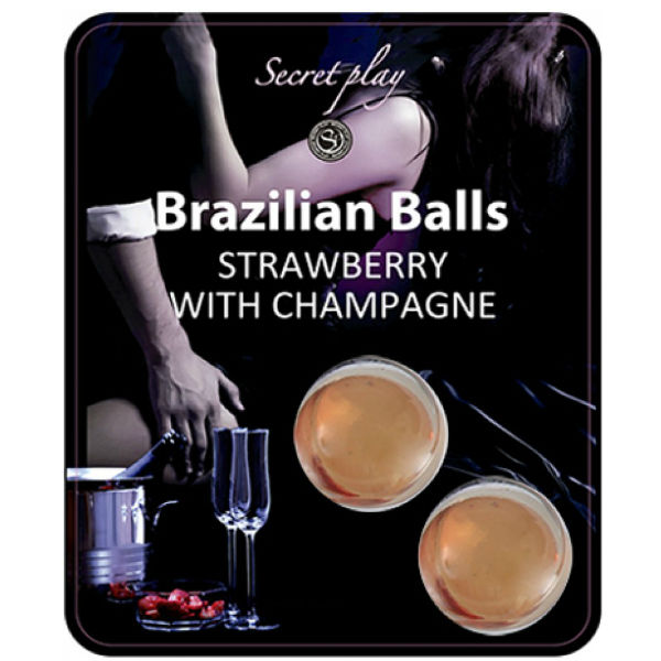 SECRETPLAY - COFFRET BOULES BRÉSILIENNES FRAISE ET CHAMPAGNE