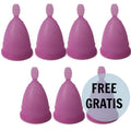 NINA KIKÍ - MENSTRUATIONSTASSE LILA GRÖSSE S 6 + 1 GRATIS