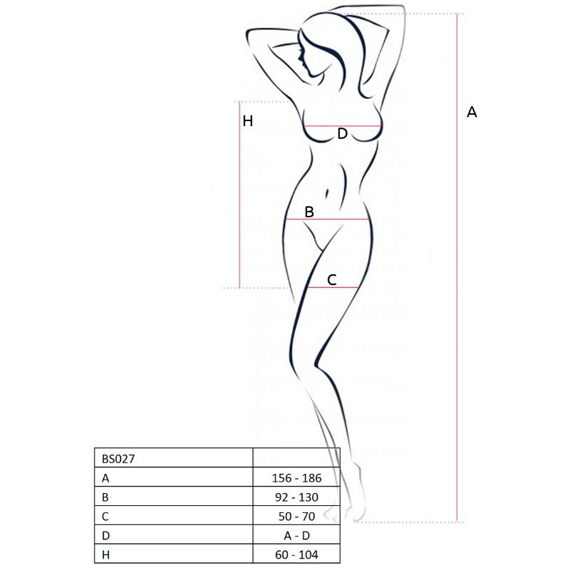 PASSION - BAS RÉSILLE BS027 FEMME ROBE BLANCHE TAILLE UNIQUE