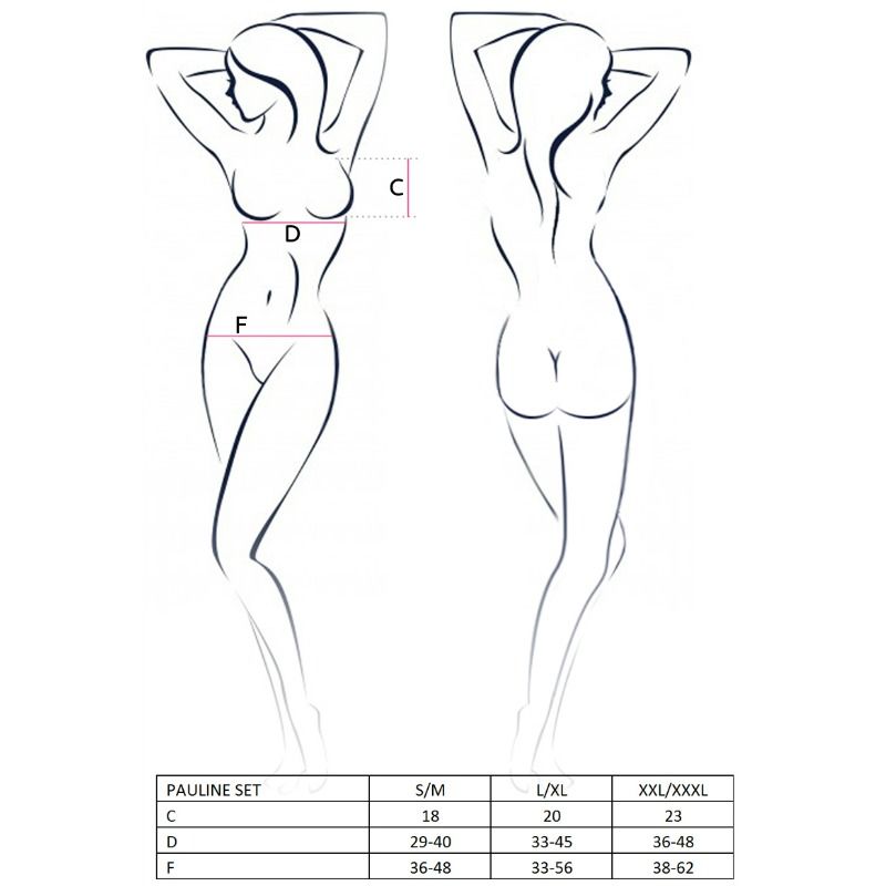 PASSION - WOMAN PAULINE 3-PIECE SET SIZE L/XL