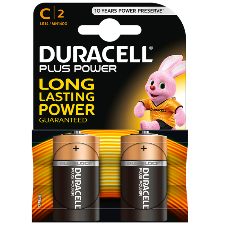 DURACELL – PLUS POWER BATTERIE C LR14 2 STÜCK