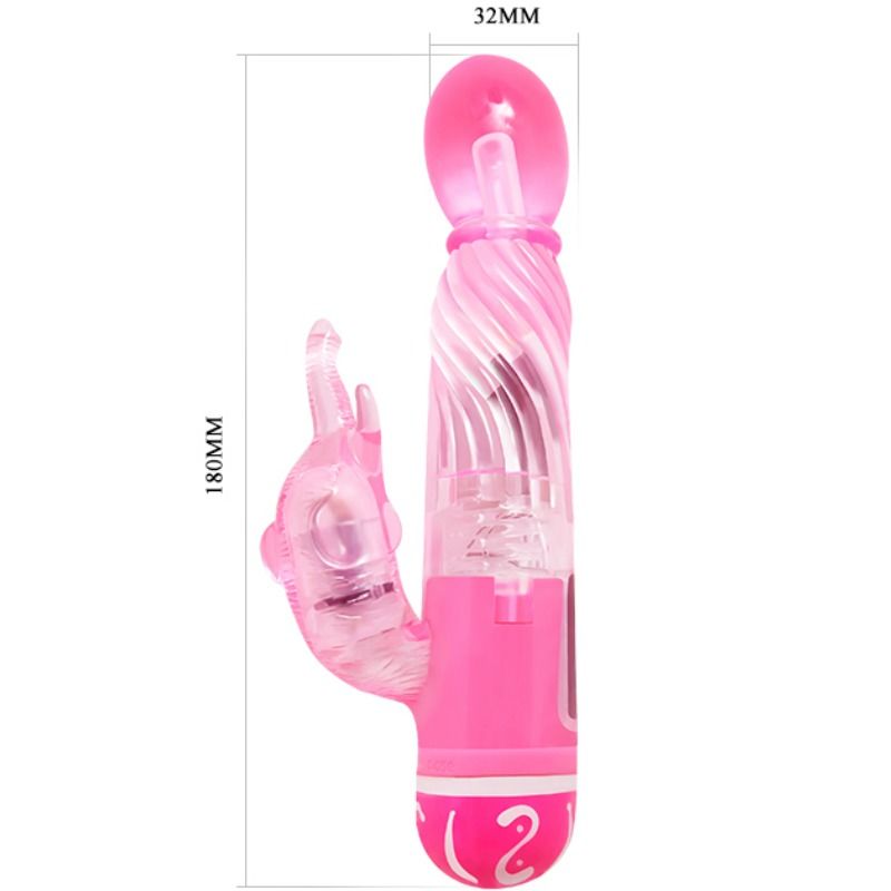 BAILE - VIBREUR MULTIVITESSE AVEC STIMULATEUR ROSE