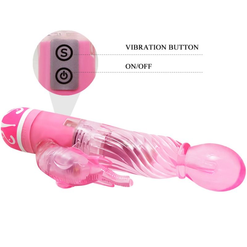 BAILE - VIBREUR MULTIVITESSE AVEC STIMULATEUR ROSE