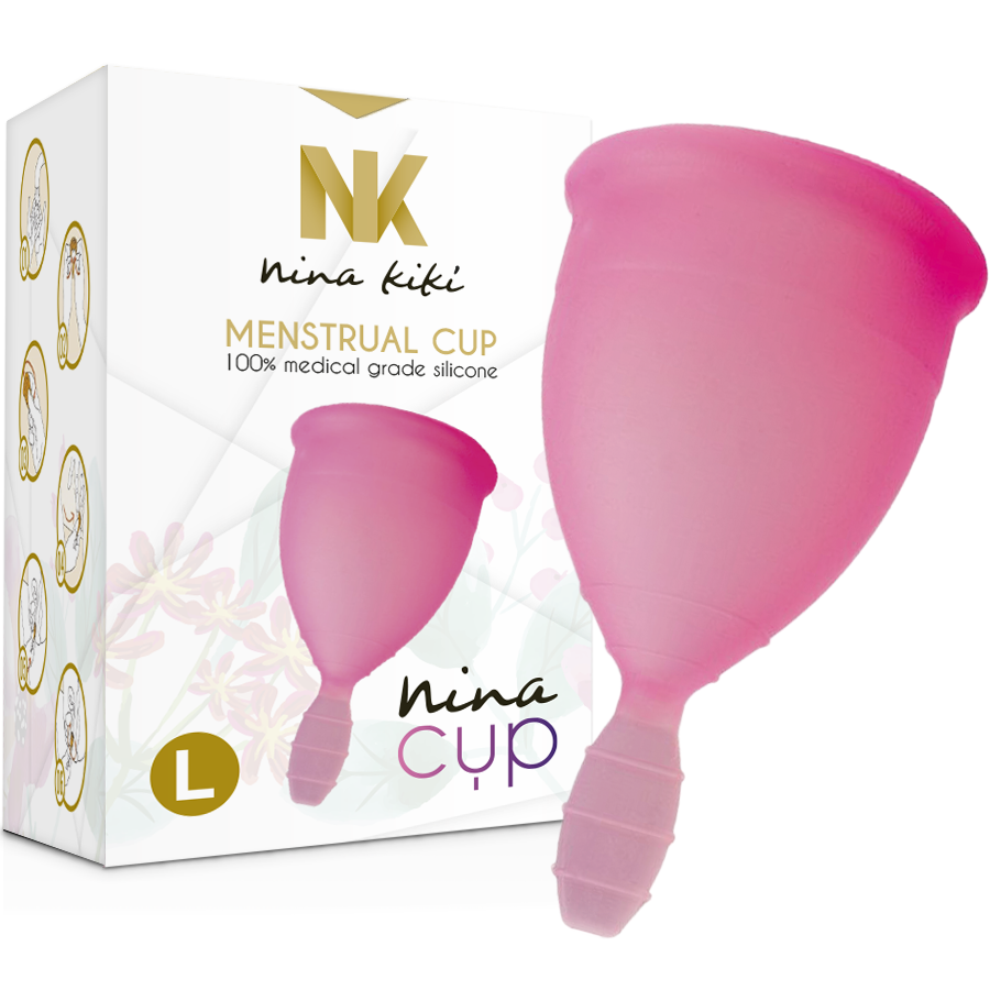 NINA KIKÍ - MENSTRUATIONSBECHER PINK - GRÖSSE L
