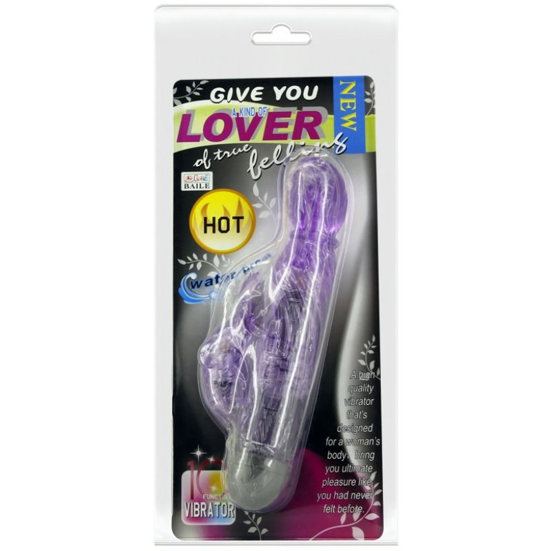 BAILE - VIBREUR LOVER AVEC LAPIN LILAS 10 MODES