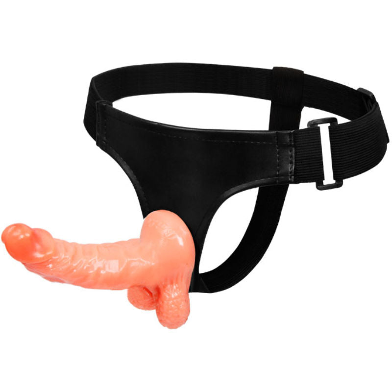 BAILE - GESCHIRR MIT REALISTISCHEM PENIS UND ULTRA LEIDENSCHAFTLICHEM, VERSTELLBAREM SLIP 15,5 CM