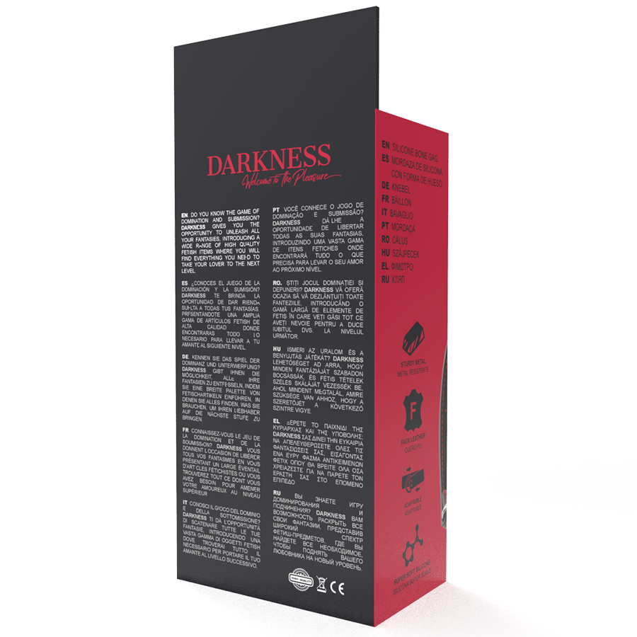 OBSCURITÉ - BÂILLON EN SILICONE NOIR-OS