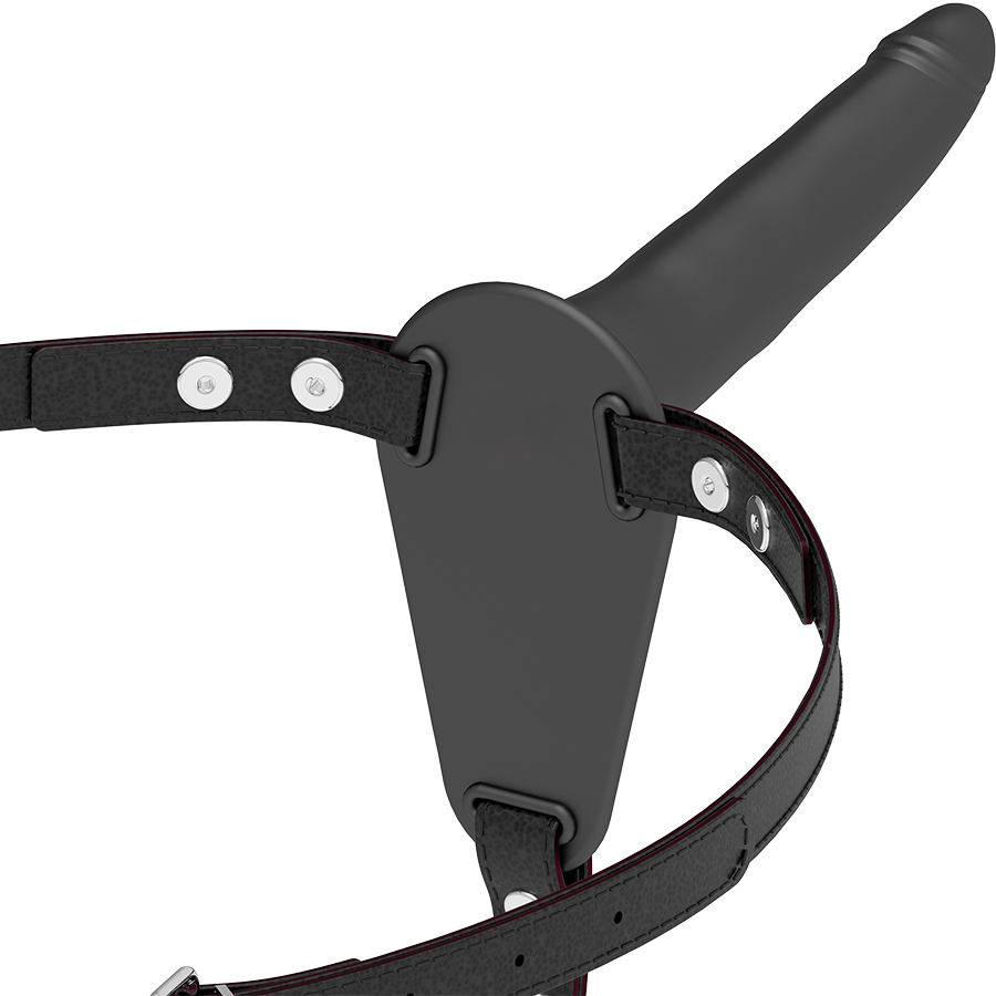 FETISCH SUBMISSIVE HARNESS - SCHWARZES SILIKON 15 CM