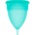 STERCUP - FDA SILIKON-MENSTRUATIONSTASSE AQUAMARIN - GRÖSSE L