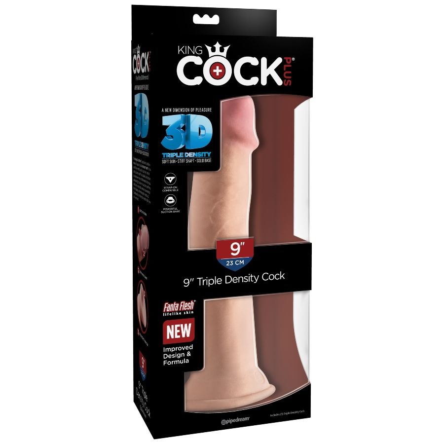 KING COCK - GODEMICHET TRIPLE DENSITÉ 23 CM