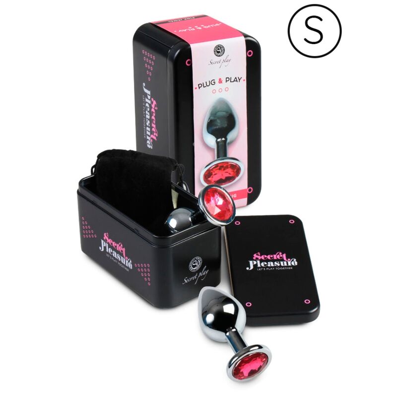 SECRETPLAY - ANAL PLUG ALUMINUM FUCHSIA 7 CM