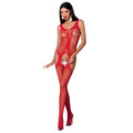 PASSION - DAMEN BS072 BODYSTOCKING EINHEITSGRÖSSE ROT