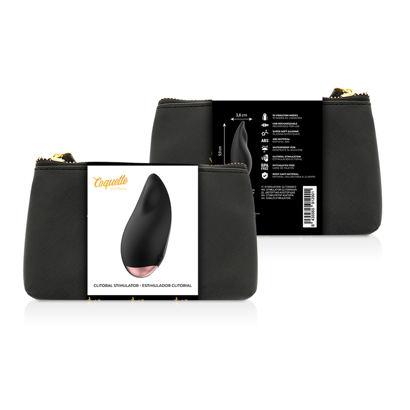 COQUETTE CHIC DESIRE - STIMULATEUR CLITORIDIEN BLACK / GOLD DROP