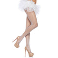 LEG AVENUE - NYLON NETZSTRUMPFHOSE WEISS - ÜBERGRÖSSE