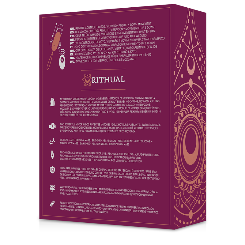 RITHUAL - SYSTÈME HAUT&BAS TÉLÉCOMMANDÉ AVEC VIBRATION POUR ŒUF REVA