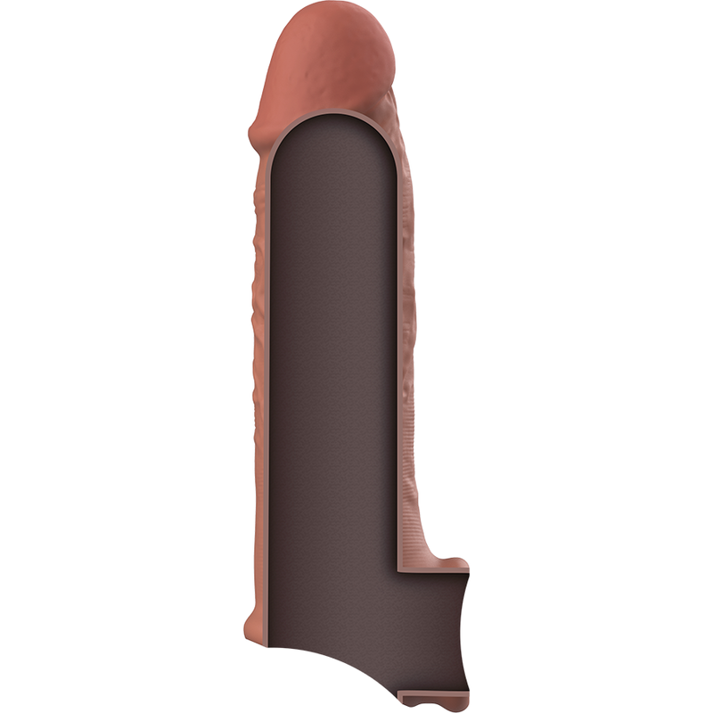 VIRILXL - RALLONGE DE PÉNIS EN SILICONE LIQUIDE V9 MARRON