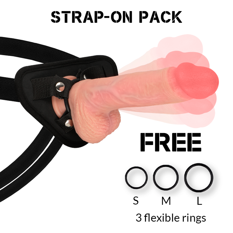 ROCKARMY - HARNESS + HAWK ROTATOR UND VIBRATOR 22 CM -O- 4.6 CM